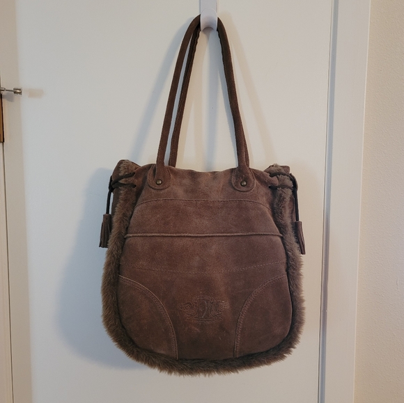 Nine West Vintage America Handbags - Nine West Vintage America Suede Shoulders Bag